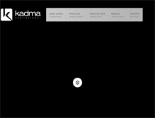 Tablet Screenshot of kadma.com.br